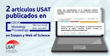 Investigaciones USAT son publicadas en el CEUR Workshop Proceedings