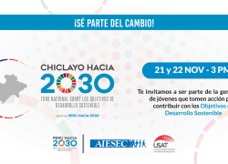 AIESEC y USAT organizan edición virtual de Foro Chiclayo hacia 2030