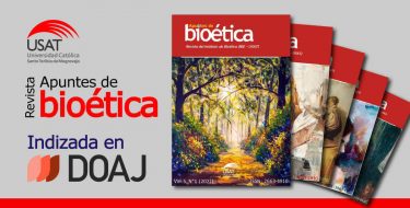 Apuntes de Bioética USAT es la primera revista peruana de bioética indizada en DOAJ