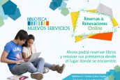 Nuevos servicios:  reservas y renovaciones online
