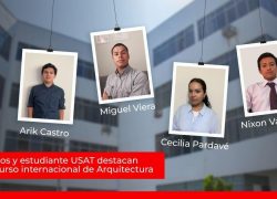 Egresados y estudiante USAT destacan en concurso internacional de Arquitectura