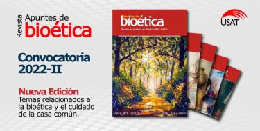Revista ‘Apuntes de Bioética’ lanza convocatoria para su nueva edición