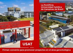 La USAT y la Pontificia Universidad Católica de Campinas de Brasil firman convenio para promover proyectos en el área gerontológica