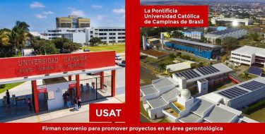 La USAT y la Pontificia Universidad Católica de Campinas de Brasil firman convenio para promover proyectos en el área gerontológica