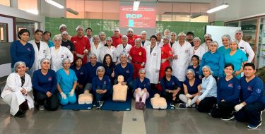 Estudiantes de la Especialidad de Emergencias y Desastres USAT capacitan a Bomberos de Chiclayo en reanimación Cardiopulmonar