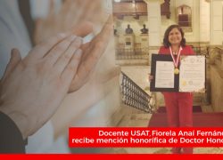 Docente USAT recibe mención honorífica de Doctor Honoris Causa