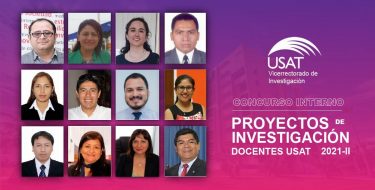 Conoce a los ganadores del Concurso Interno Proyectos de Investigación Docentes USAT 2021-II