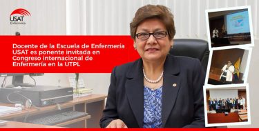 Docente de la Escuela de Enfermería USAT es ponente invitada en Congreso internacional de Enfermería en la UTPL, Ecuador