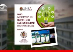 USAT presente en foro ‘Importancia del Reporte de Sostenibilidad en Universidades’ organizado por la UNSA