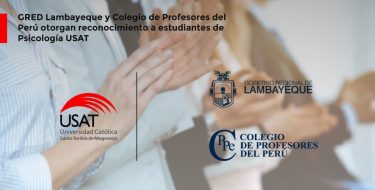 GRED Lambayeque y Colegio de Profesores del Perú otorgan reconocimiento a estudiantes de Psicología USAT